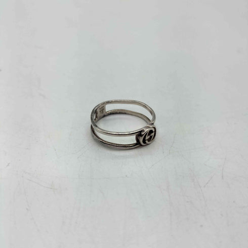 グッチ GUCCI MADE IN ITALY Ag925 silver イタリア製 インター ロッキング Gロゴ シルバー リング #16 メンズ 16号