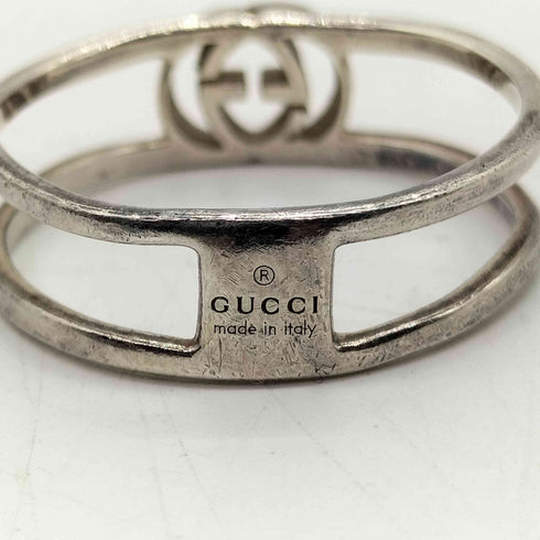 グッチ GUCCI MADE IN ITALY Ag925 silver イタリア製 インター ロッキング Gロゴ シルバー リング #16 メンズ 16号
