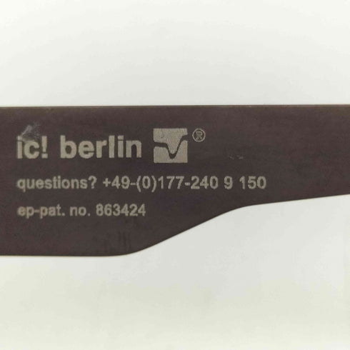 ic berlin アイシー ベルリン iskandar k. High Plastic 54□19 スクエア メガネ メンズ 54□19