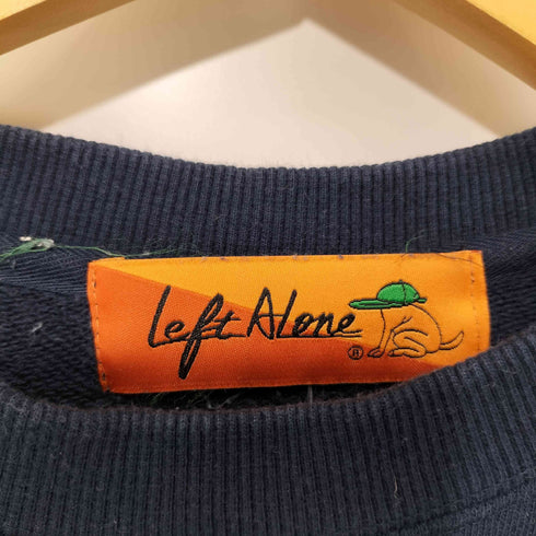 レフトアローン LEFT ALONE ロゴプリント クルーネックスウェット メンズ
