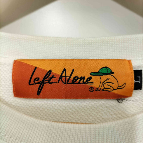レフトアローン LEFT ALONE スパゲッティ 刺繍クルーネックスウェット メンズ JPN:L