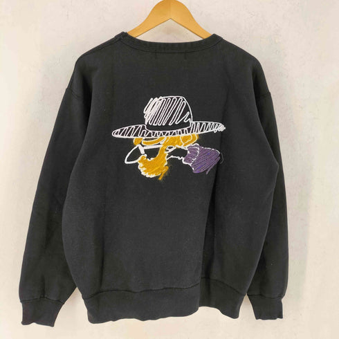 レフトアローン LEFT ALONE 裏起毛 ロゴ刺繍スウェット メンズ