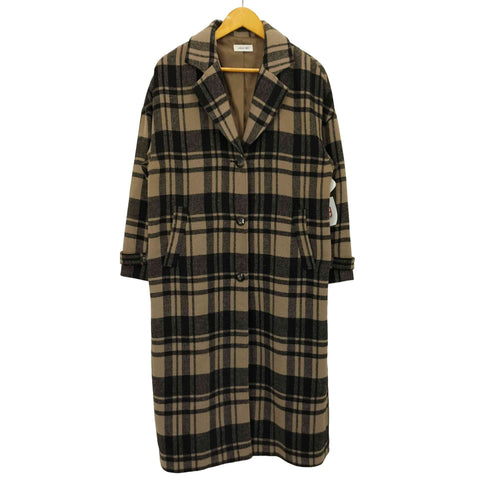ラグアジェム LAGUA GEM OVER CHECK LONG COAT レディース FREE