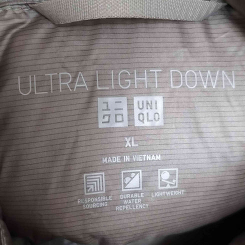 ユニクロ UNIQLO ULTRA LIGHT DOWN ウルトラライトダウンシャイニーボリュームジャケット レディース JPN:XL