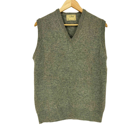 エルエルビーン L.L.Bean 80s- MADE IN USA USA製 ウール Vネック ニット ベスト メンズ M