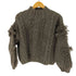 KORDAL ハイネック フリンジニット レディース import:S