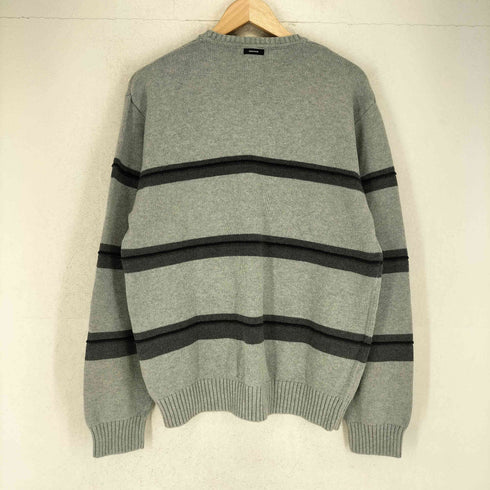ノーティカ NAUTICA ボーダー クルーネック コットン ニット セーター メンズ L