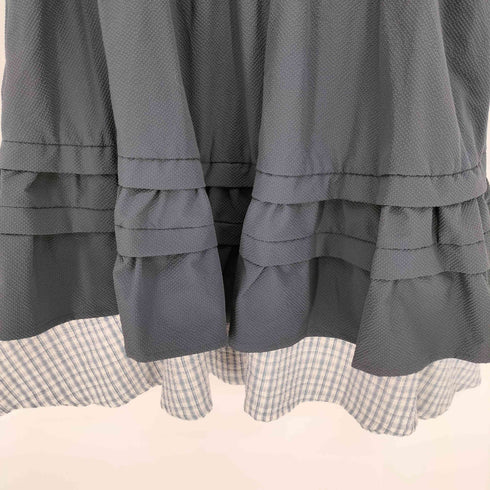 THE COLDEST MOMENT ザ コールディストモーメント 26SS check pintuck layered skirt レディース OS