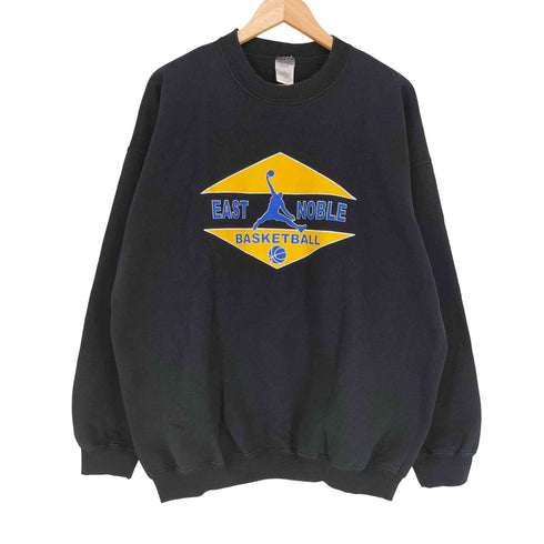 ギルダン GILDAN EAST NOBLE BASKETBALL プリント クルーネック スウェット トレーナー メンズ XL