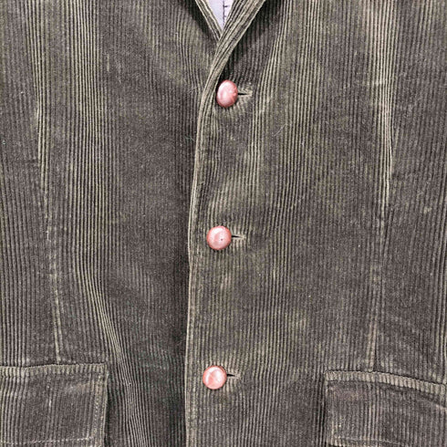 ポロバイラルフローレン Polo by RALPH LAUREN 90s バスケットボタン 太畝 コーデュロイ テーラードジャケット メンズ import:XXL