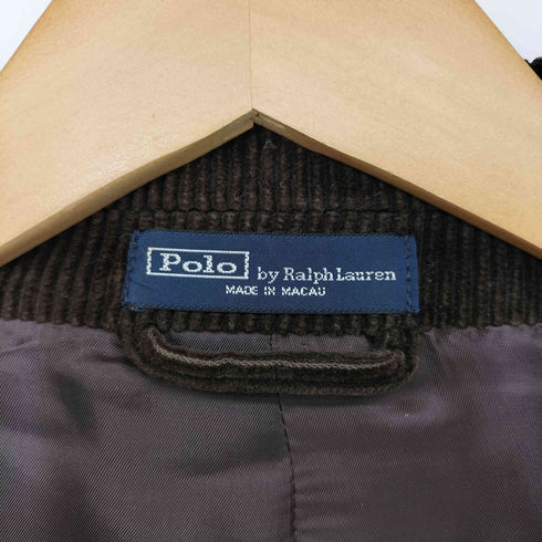 ポロバイラルフローレン Polo by RALPH LAUREN 90s バスケットボタン 太畝 コーデュロイ テーラードジャケット メンズ import:XXL