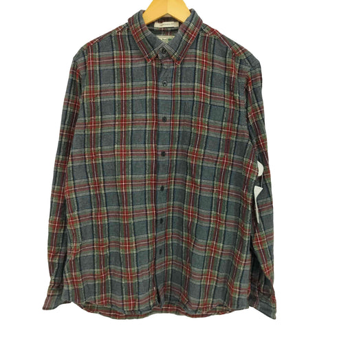 エルエルビーン L.L.Bean 木タグ TRADITIONAL FIT フランネル ボタンダウン シャツ メンズ JPN:M