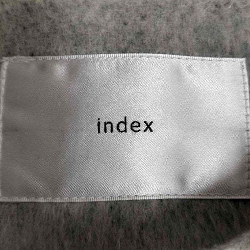 インデックス INDEX ウール混ノーカラーショートコート レディース JPN:M