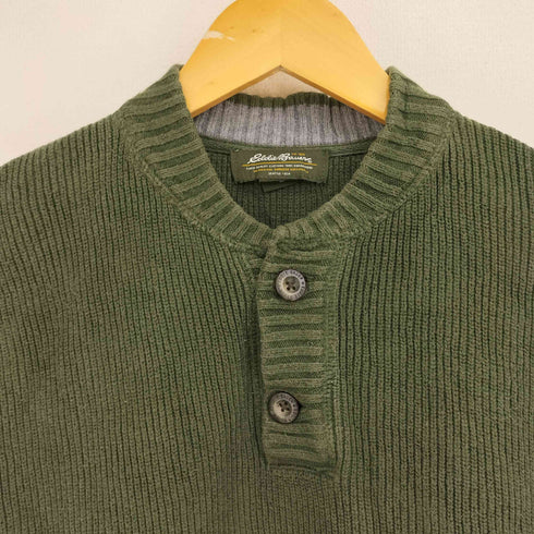 エディーバウアー Eddie Bauer ヘンリーネック リブ ニット メンズ JPN:M