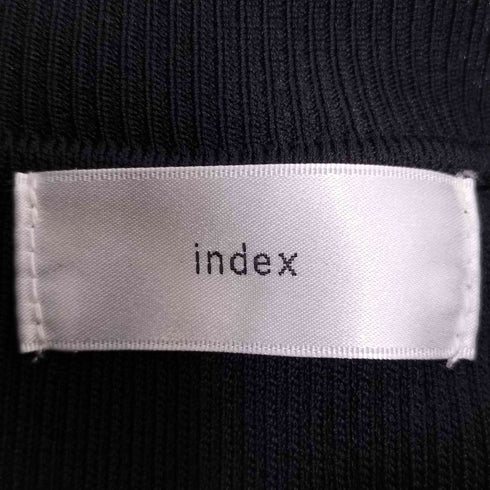 インデックス INDEX 千鳥チェックジャカード プリーツニットワンピース レディース JPN:M