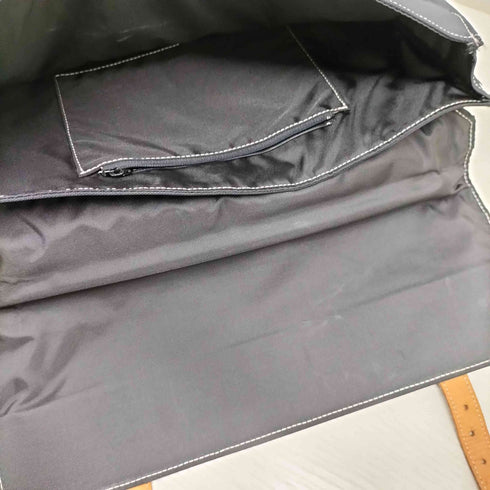 サザビー SAZABY レザー×キャンバス コンビ ブリーフケース メンズ