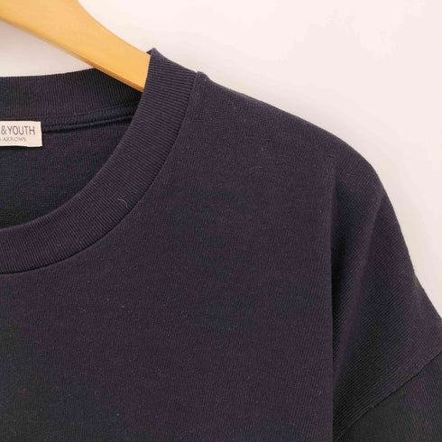 ビューティーアンドユースユナイテッドアローズ BEAUTY & YOUTH UNITED ARROWS ネップ コットン カットオフ クロップド Tシャツ メンズ import:M