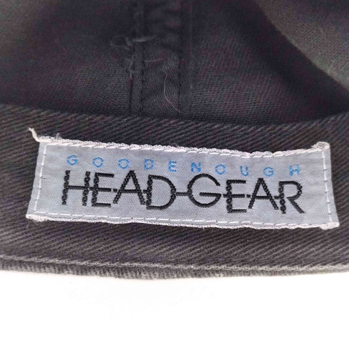 グッドイナフ GOODENOUGH 00s HEAD GEAR ヴィンテージ加工 ロゴパッチ 6パネル キャップ メンズ