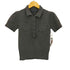 ラルフローレン RALPH LAUREN 90-00S ローゲージ ウール 半袖 ポロ ニット レディース import:M