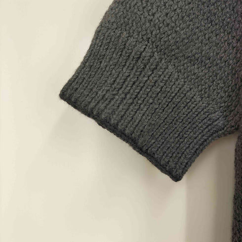 ラルフローレン RALPH LAUREN 90-00S ローゲージ ウール 半袖 ポロ ニット レディース import:M