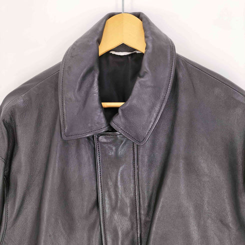 ザラ ZARA リラックスフィットレザーブレザー メンズ import:XL
