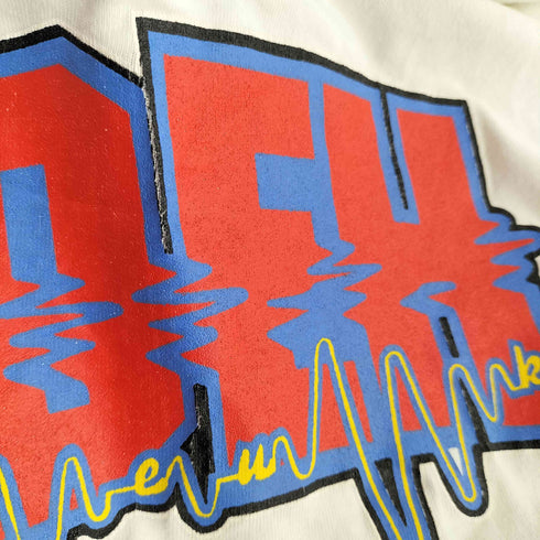 グッドイナフ GOODENOUGH GOODENOUGH UK 90s トライバルタグ GDEH サウンド プリント Tシャツ メンズ JPN:L