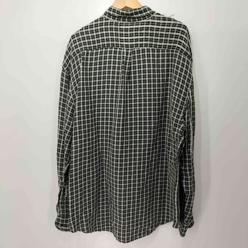 ギャップ Gap 90s OLD ラミーレーヨン ボタンダウン チェックシャツ メンズ import:L