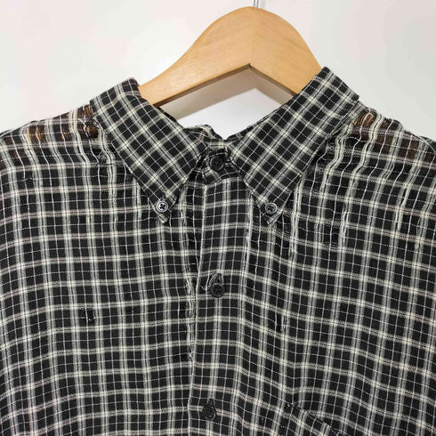 ギャップ Gap 90s OLD ラミーレーヨン ボタンダウン チェックシャツ メンズ import:L