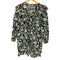 ザラ ZARA 花柄 チュニックワンピース ロング丈 ブラウス レディース import:M