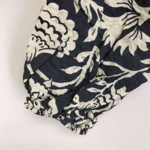 ザラ ZARA 花柄 チュニックワンピース ロング丈 ブラウス レディース import:M