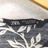ザラ ZARA 花柄 チュニックワンピース ロング丈 ブラウス レディース import:M