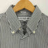 インディヴィジュアライズドシャツ individualized shirts USA製 SLIM FIT ストライプ 半袖シャツ メンズ 15 1/2
