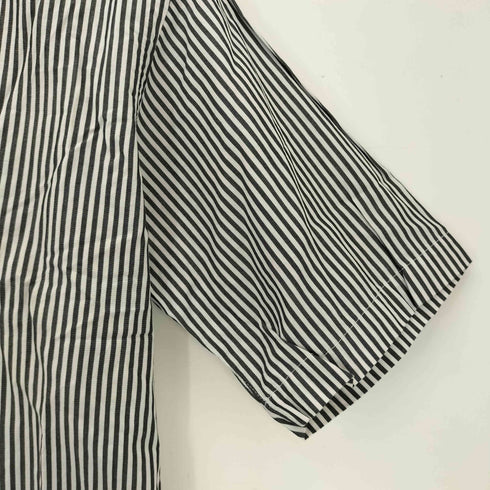 インディヴィジュアライズドシャツ individualized shirts USA製 SLIM FIT ストライプ 半袖シャツ メンズ 15 1/2