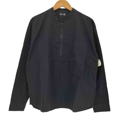 ムジラボ MUJI labo ハーフジップ プルオーバーシャツ メンズ S-M