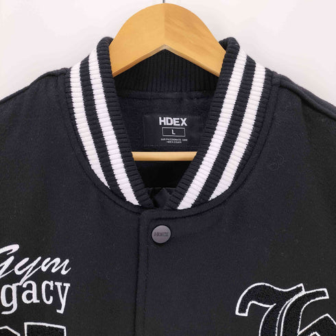 HDEX エイチデックス Padded Varsity Wool Jacket Black バーシティウールジャケット メンズ L