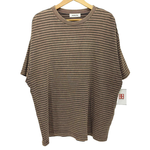 モンキータイム MONKEY TIME 25SS アシッドウォッシュ ボーダー Tシャツ メンズ JPN:XL