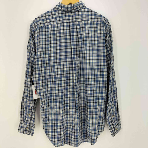 ラルフローレン RALPH LAUREN 90-00s CLASSIC FIT ポニー刺繍 マドラスチェック 長袖 ボタンダウンシャツ メンズ import:L