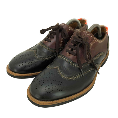 ポールスミス Paul Smith ウィングチップ メダリオン バイカラー レザーシューズ メンズ EUR:42