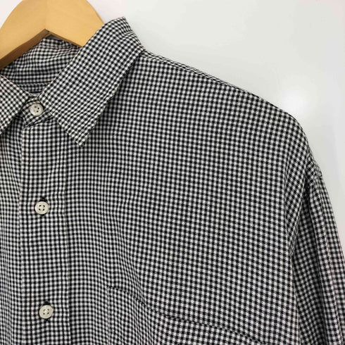 ポロバイラルフローレン Polo by RALPH LAUREN 90-00s LOWELL SPORT ポニー刺繍 フロントポケット ギンガムチェック 長袖シャツ メンズ import:M