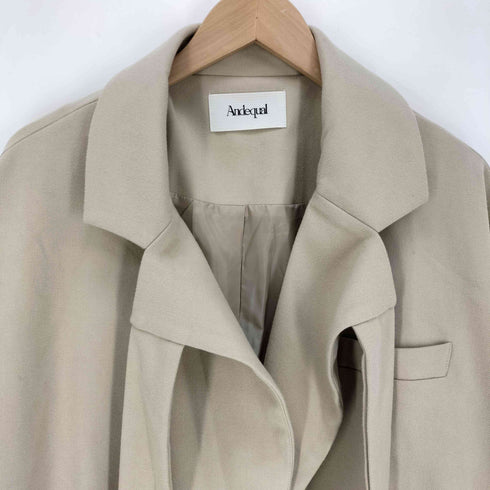 ANDEQUAL 25AW 金ボタン 1B シングルブレストジャケット レディース FREE