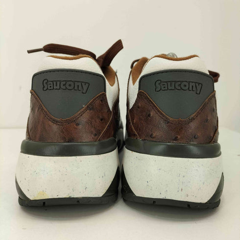 サッカニー SAUCONY オーストリッチレザー ローカットスニーカー メンズ JPN:26.5
