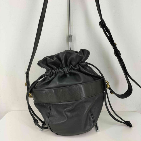 ダナキャランニューヨーク DKNY レザー ショルダー 巾着 バッグ メンズ
