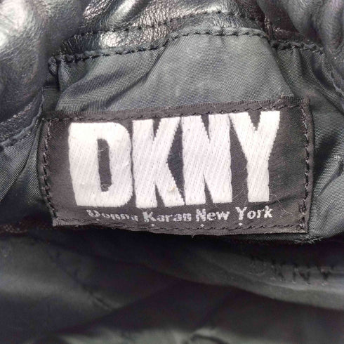 ダナキャランニューヨーク DKNY レザー ショルダー 巾着 バッグ メンズ
