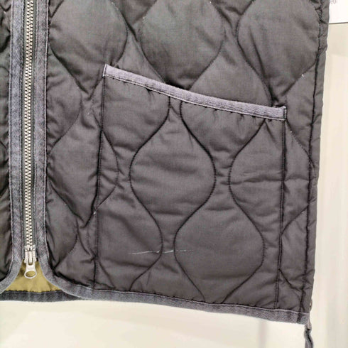 タイオン TAION V NECK ZIP VEST Vネック ジップ ベスト インナーダウン メンズ JPN:L