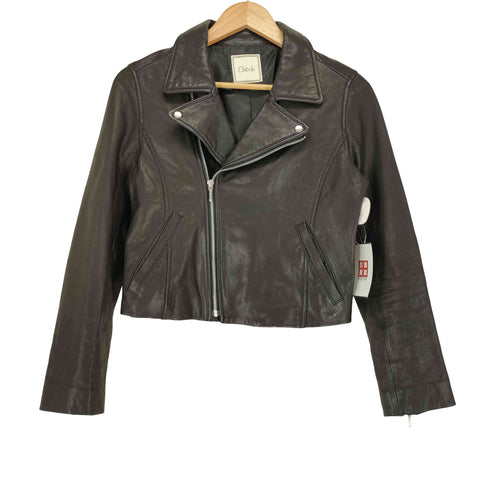 チーク cheek lamb leather ラムレザー 山羊革 ダブル ライダース ジャケット レディース M