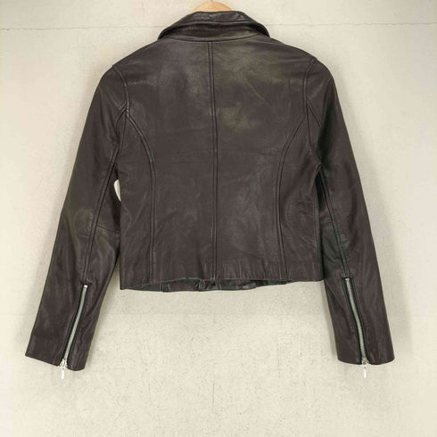 チーク cheek lamb leather ラムレザー 山羊革 ダブル ライダース ジャケット レディース M