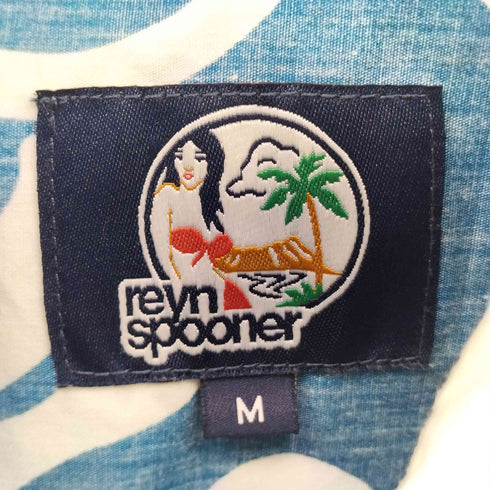 レインスプーナー Reyn Spooner 復刻 水着タグ TAILORED FIT リバースプリント ボタンダウン アロハシャツ メンズ import:M