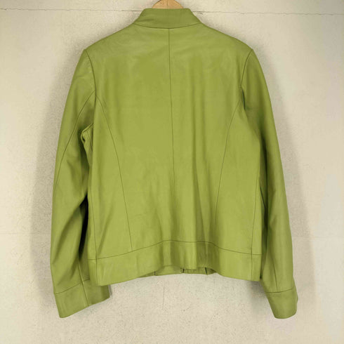 Golden fur ゴールデンファー lamb leather ラムレザー 羊革 スタンドカラー 比翼 レザー ジャケット レディース 77