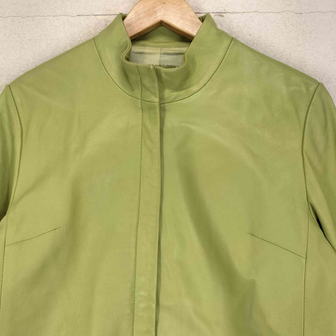 Golden fur ゴールデンファー lamb leather ラムレザー 羊革 スタンドカラー 比翼 レザー ジャケット レディース 77