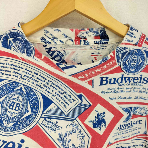 バドワイザー Budweiser ロゴ 総柄 Tシャツ メンズ